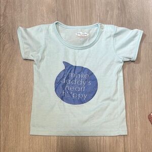 Little Wishes Light Blue Kids T-Shirt 6-9M